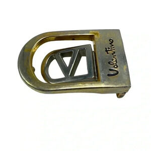 Valentino vintage retro metal belt buckle